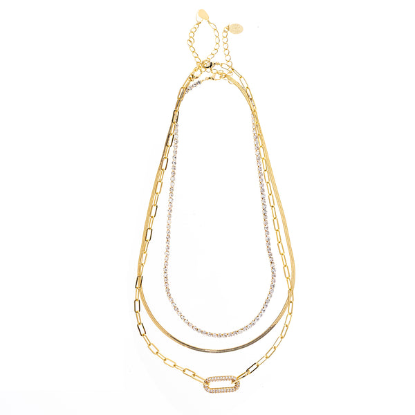 Layered Statement Necklace Trio