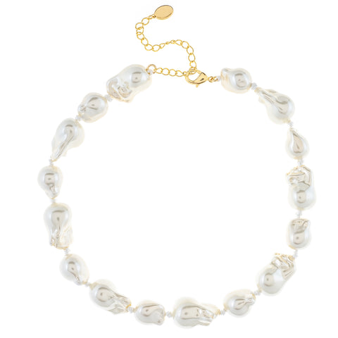 Baroque Pearl Beaded Necklace