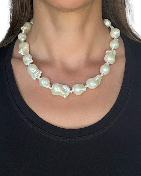 Baroque Pearl Beaded Necklace