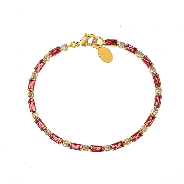 Ruby CZ Tennis Bracelet