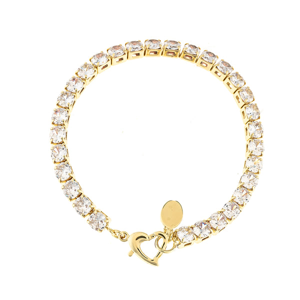 Clear Round CZ Tennis Bracelet