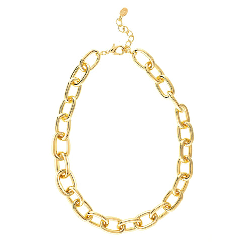 Polished Statement Chain Necklace