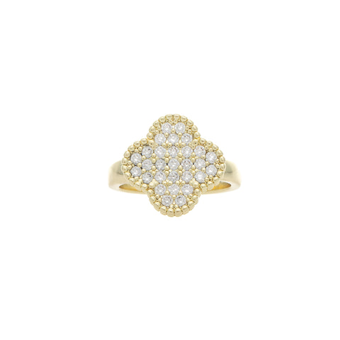 Pavé Clover Ring