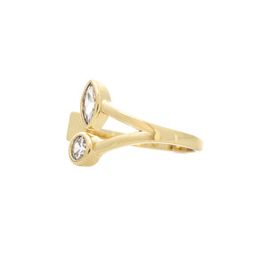 Open Multi Shape CZ Ring