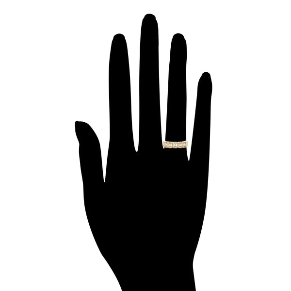 Bezel Set CZ Eternity Band