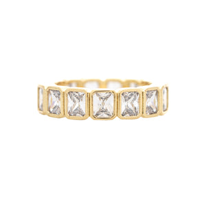 Bezel Set CZ Eternity Band