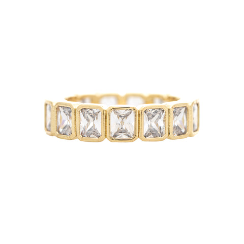 Bezel Set CZ Eternity Band