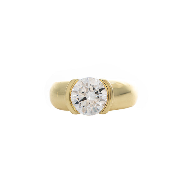 Bezel Solitaire Ring