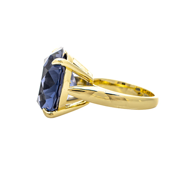 Amythest CZ Cocktail Ring