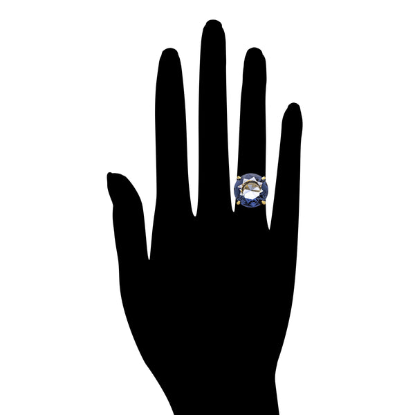 Amythest CZ Cocktail Ring
