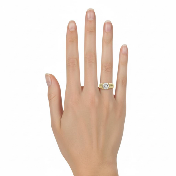 Bezel Solitaire Ring