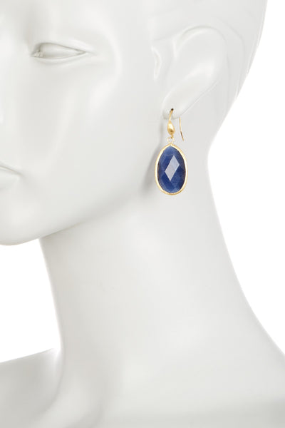 Teardrop Crystal Hook Dangle Earrings - Multiple Colors Available - Closeout