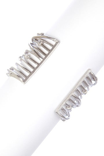 Mina Rhodium Cuff