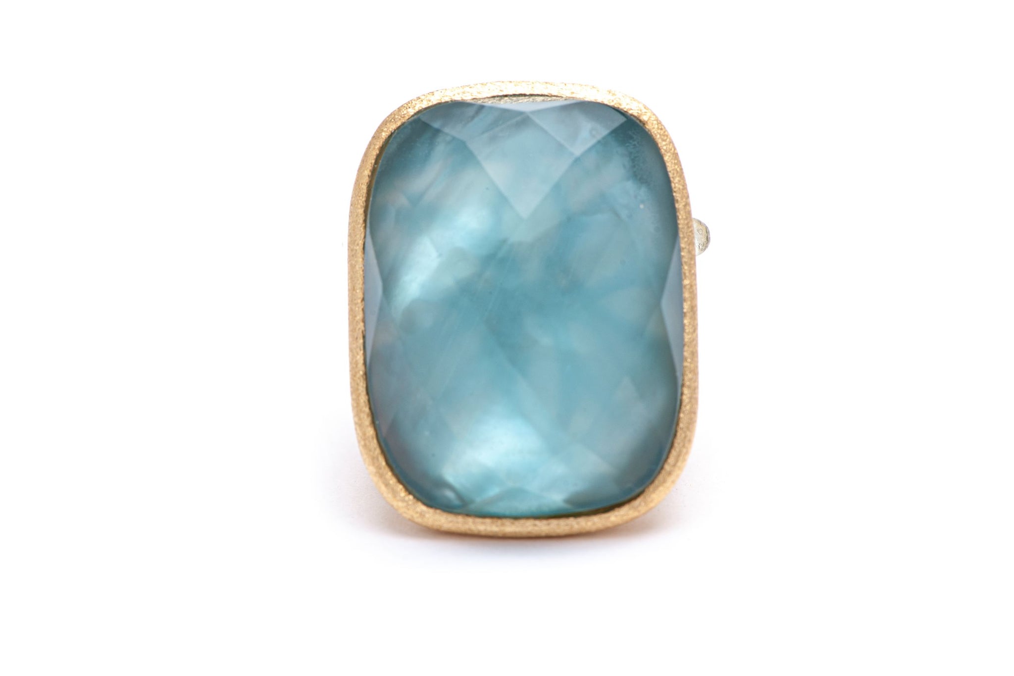 Denim Doublet Cocktail Ring + Side Accent - Closeout