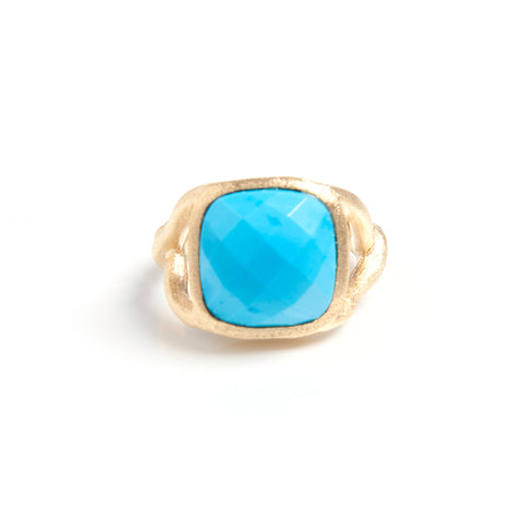 Magnesite Twisted Shank Ring