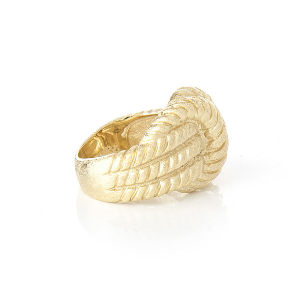 Satin Cable Knot Ring - Closeout