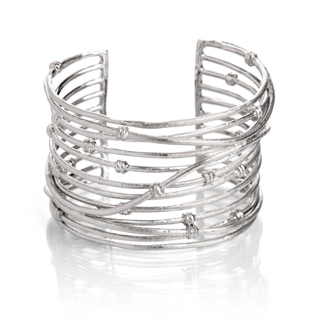Mina Rhodium Cuff