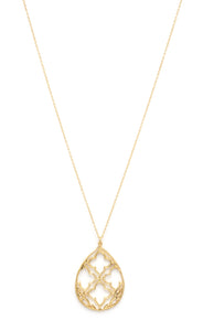 Felix + Lola White Topaz Teardrop Pendant - Closeout