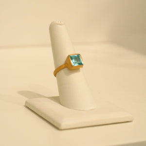 Felix + Lola Blue Zircon Stackable Ring - Closeout