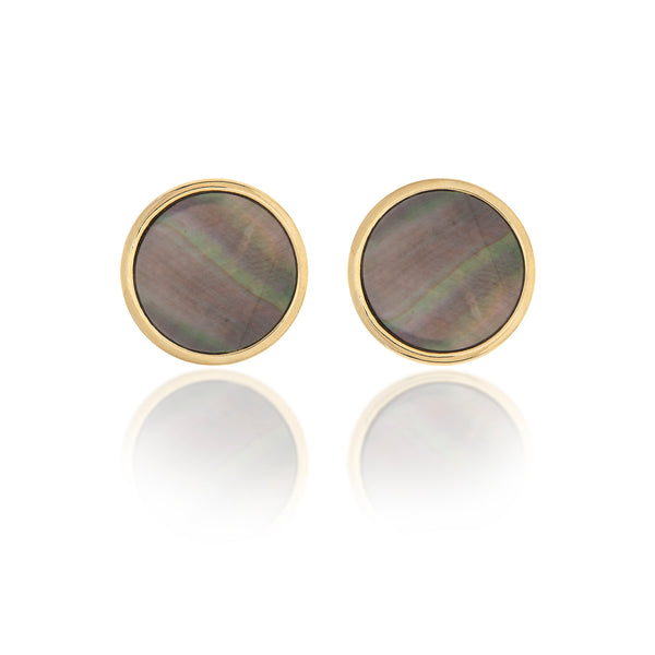 Black Mother of Pearl Studs - Closeout