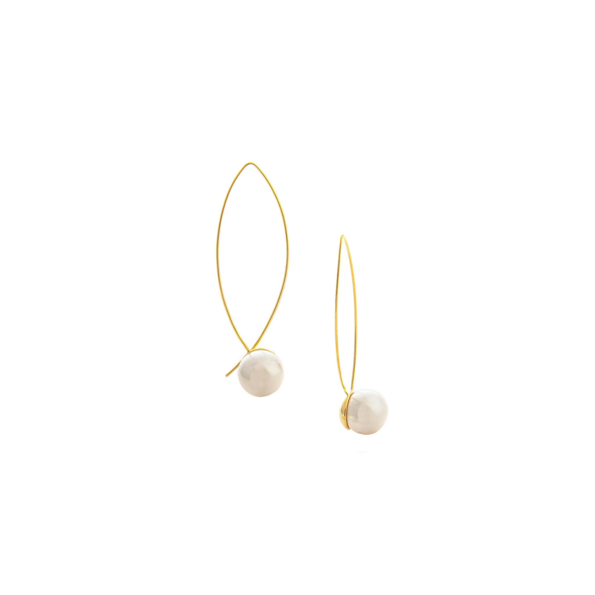 Pearl Threader Earrings - Closeout