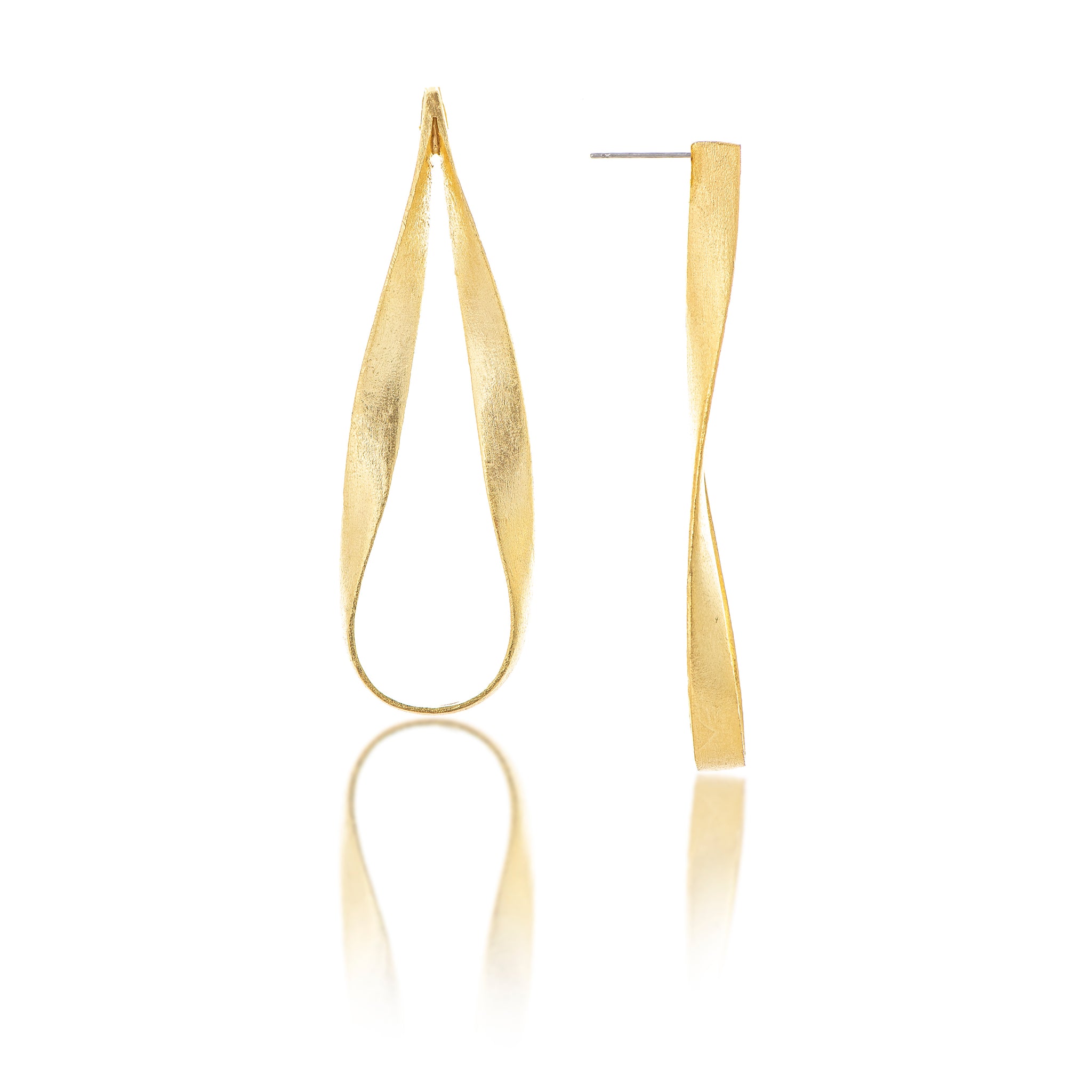 Satin Ribbon Dangle Earrings – Rivka Friedman Jewelry