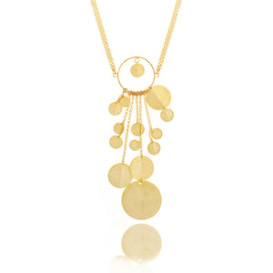Satin Multi Disc Necklace