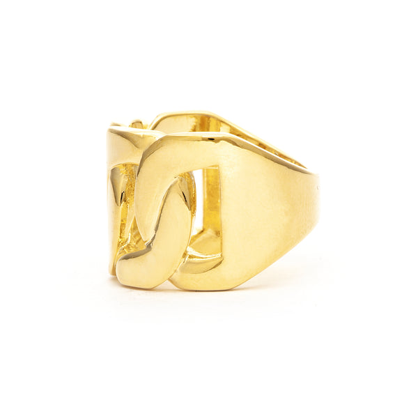 Chain Motif Polished Ring