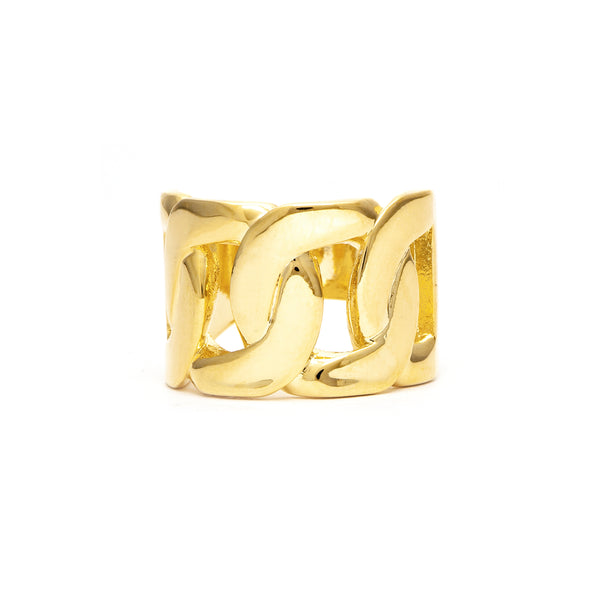Chain Motif Polished Ring