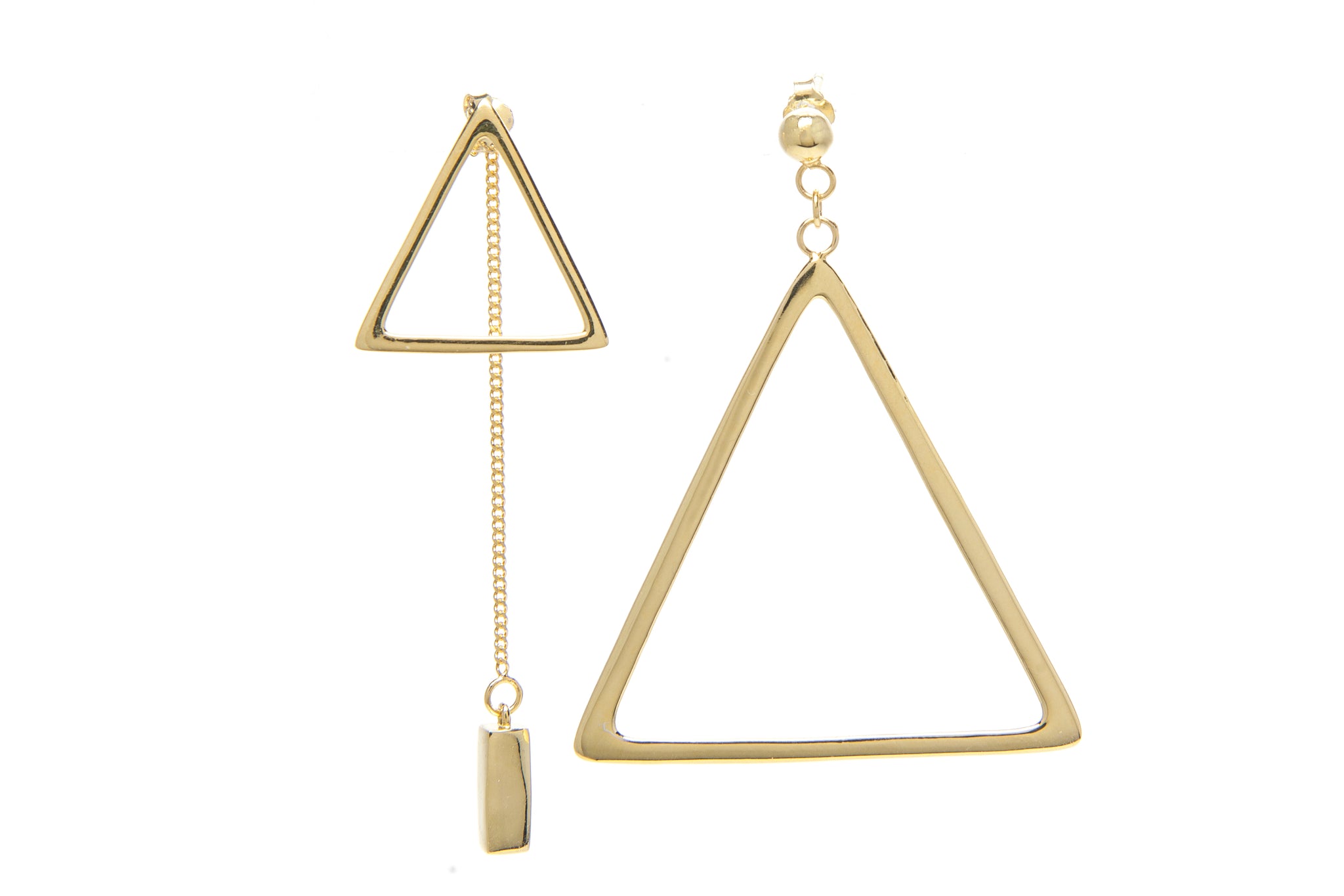 Felix + Lola Asymmetrical Triangle Earrings - Closeout