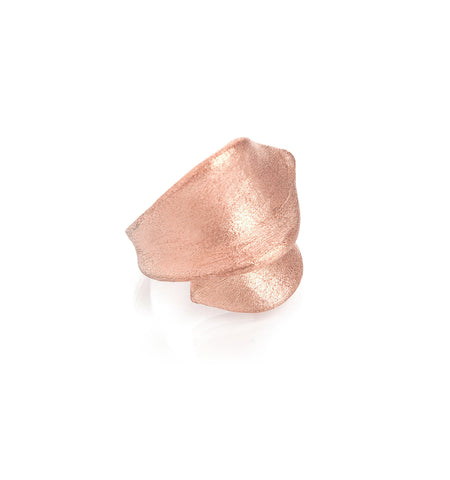 Rose Gold Clad Ribbon Ring - Closeout