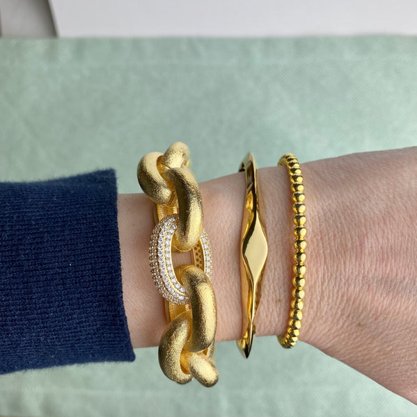 Polished Twisted Bangle