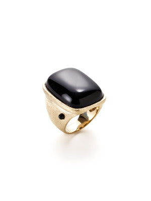 Onyx Cocktail Ring + Side Accent - Closeout