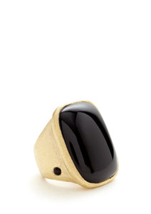 Onyx Cocktail Ring + Side Accent - Closeout